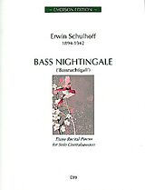 Erwin Schulhoff Notenblätter Bass Nightingale