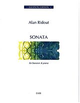 Alan Ridout Notenblätter Sonata for bassoon and piano