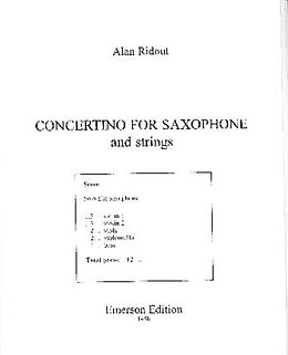 Alan Ridout Notenblätter Concertino