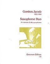 Gordon Percival Septimus Jacob Notenblätter Saxophone Duo