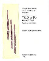 Francois Henri Joseph Castil-Blaze Notenblätter Trio B-Dur op.17,1
