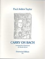Paul Arden Taylor Notenblätter Carry On Bach