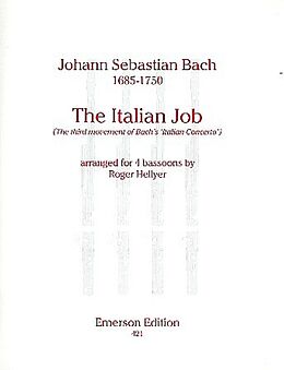 Johann Sebastian Bach Notenblätter The Italian Job for 4 bassoons