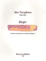 Alec Templeton Notenblätter Elegie for tenor saxophone