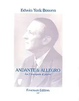 Edwin York Bowen Notenblätter Andante and Allegro for 2 trumpets