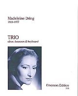 Madeleine Dring Notenblätter Trio for oboe, bassoon and piano