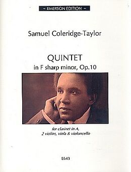 Samuel Coleridge-Taylor Notenblätter Quintet in f Sharp Minor op.10