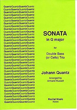 Johann Joachim Quantz Notenblätter Sonata g major