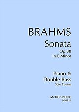 Johannes Brahms Notenblätter Sonata in E Minor op.38
