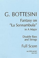 Giovanni Bottesini Notenblätter Fantasy on La Sonnambula in A major