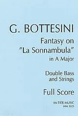 Giovanni Bottesini Notenblätter Fantasy on La Sonnambula in A major