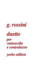 Gioacchino Rossini Notenblätter Duetto per violoncello e
