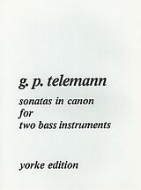 Georg Philipp Telemann Notenblätter Sonatas in Canon vol.1 for 2 bass