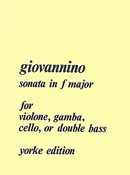 Giovannino del Violone Notenblätter Sonata F major