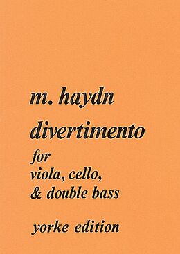 Johann Michael Haydn Notenblätter Divertimento