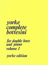Giovanni Bottesini Notenblätter Complete Bottesini vol.1