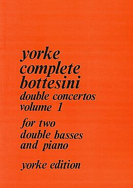 Giovanni Bottesini Notenblätter Double Concertos vol.1