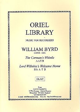 William Byrd Notenblätter The Carmans Whistle and Lord Willobies Welcome Home