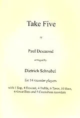 Paul Desmond Notenblätter Take Five