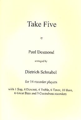 Paul Desmond Notenblätter Take Five
