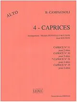 Bartolommeo Campagnoli Notenblätter Caprice no.28 op.22 pour 4 altos