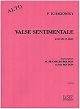 Peter Iljitsch Tschaikowsky Notenblätter Valse Sentimentale für Viola und Klavier