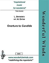 Leonard Bernstein Notenblätter Ouverture to Candide for 5 flutes