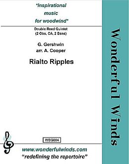 George Gershwin Notenblätter Rialto Ripples for 2 oboes, cor anglais