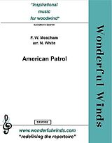 Frank White Meacham Notenblätter Amercan Patrol for 4 saxophones (SATBar)