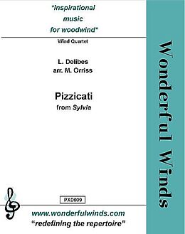 Leo Delibes Notenblätter Pizzicati from Sylvia for 2 flutes and 2 clarinets