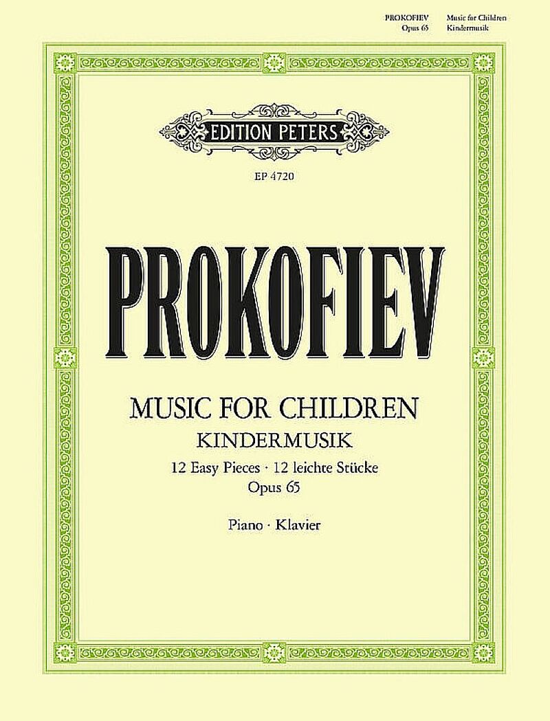 Music for Children: 12 easy pieces for Piano (1935) für Klavier solo op. 65 -Kindermusik-