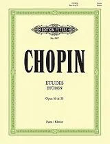 Frédéric Chopin Notenblätter Etüden op.10, op.25 und 3 Etüden ohne opus