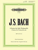 Johann Sebastian Bach Notenblätter 6 Suiten BWV1007-1012 für Cello solo