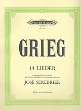 Edvard Hagerup Grieg Notenblätter 14 Lieder