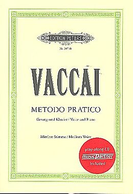 Geheftet Metodo pratico di Canto Italiano von Nicola Vaccai, Pietro Metastasio