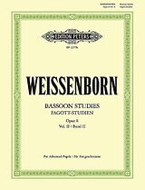 Julius Weissenborn Notenblätter Fagott-Studien op.8 Band 2