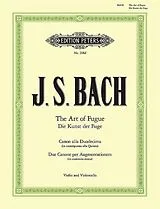 Johann Sebastian Bach Notenblätter 3 Kanons aus der Kunst der Fuge