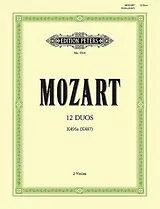Wolfgang Amadeus Mozart Notenblätter 12 leichte Duos KV487