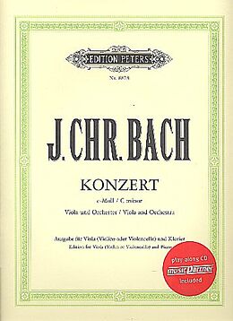 Kartonierter Einband Viola Concerto in C Minor (Ed. for Viola [Violin/Cello] and Piano) [Incl. CD] von 