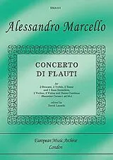 Alessandro Marcello Notenblätter Concerto di flauti