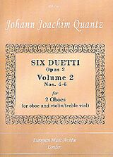 Johann Joachim Quantz Notenblätter 6 duetti op.2 vol.2 (nos.4-6)