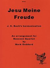 Johann Sebastian Bach Notenblätter Jesu meine Freude for 4 bassoons