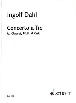 Ingolf Dahl Notenblätter Concerto a Tre