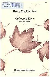 Bruce MacCombie Notenblätter Color and time