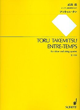 Toru Takemitsu Notenblätter Entre-temps