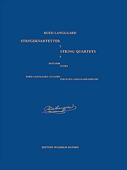  Notenblätter WH33478 Rued Langgaard,Strygekvartetter/String Quartets