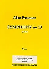 Allan Pettersson Notenblätter Sinfonie Nr.13