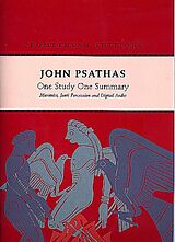 John Psathas Notenblätter One Study one Summary for marimba