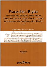 Franz Paul Rigler Notenblätter 3 Rondos