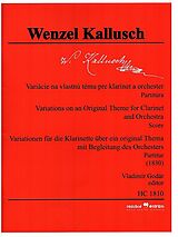 Wenzel Kallusch Notenblätter Variationen über ein original Thema